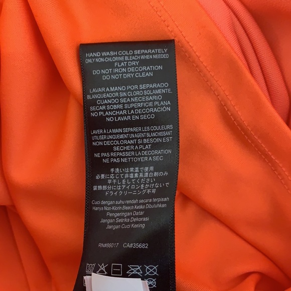 bebe Coral Maline Asymmetric Flutter Sleeve Dress - Picture 6 of 7